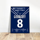 Yoann Gourcuff: But Iconique Contre le PSG – Ligue 1 2009 - Poster encadré en bois noir / A4