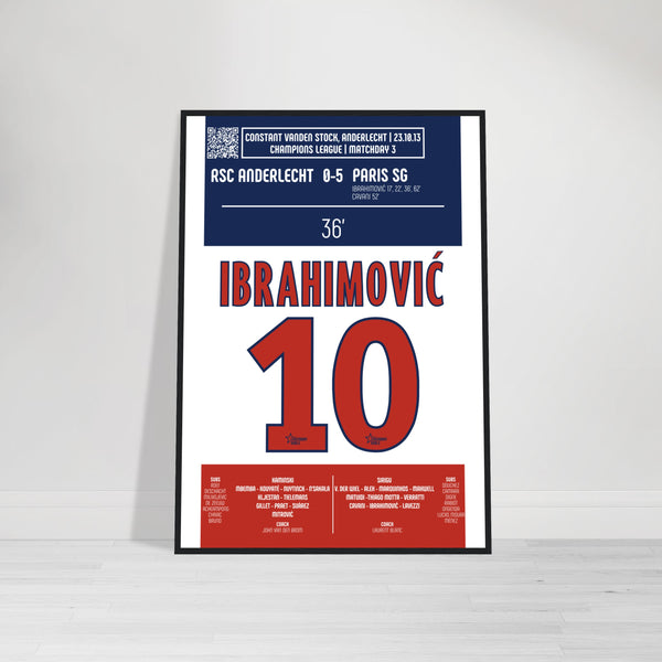 Zlatan Ibrahimović: But emblématique contre Anderlecht – Ligue des Champions 2013
