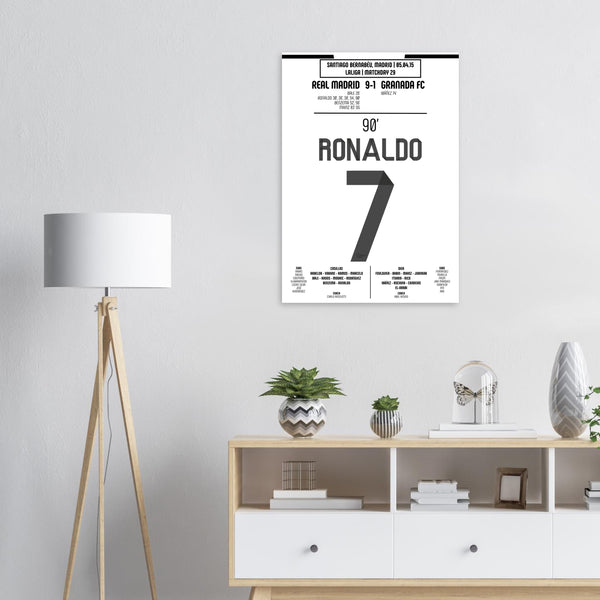 Cristiano Ronaldo : Le Quintuplé Historique – Liga – Real Madrid vs Grenade – 5 avril 2015