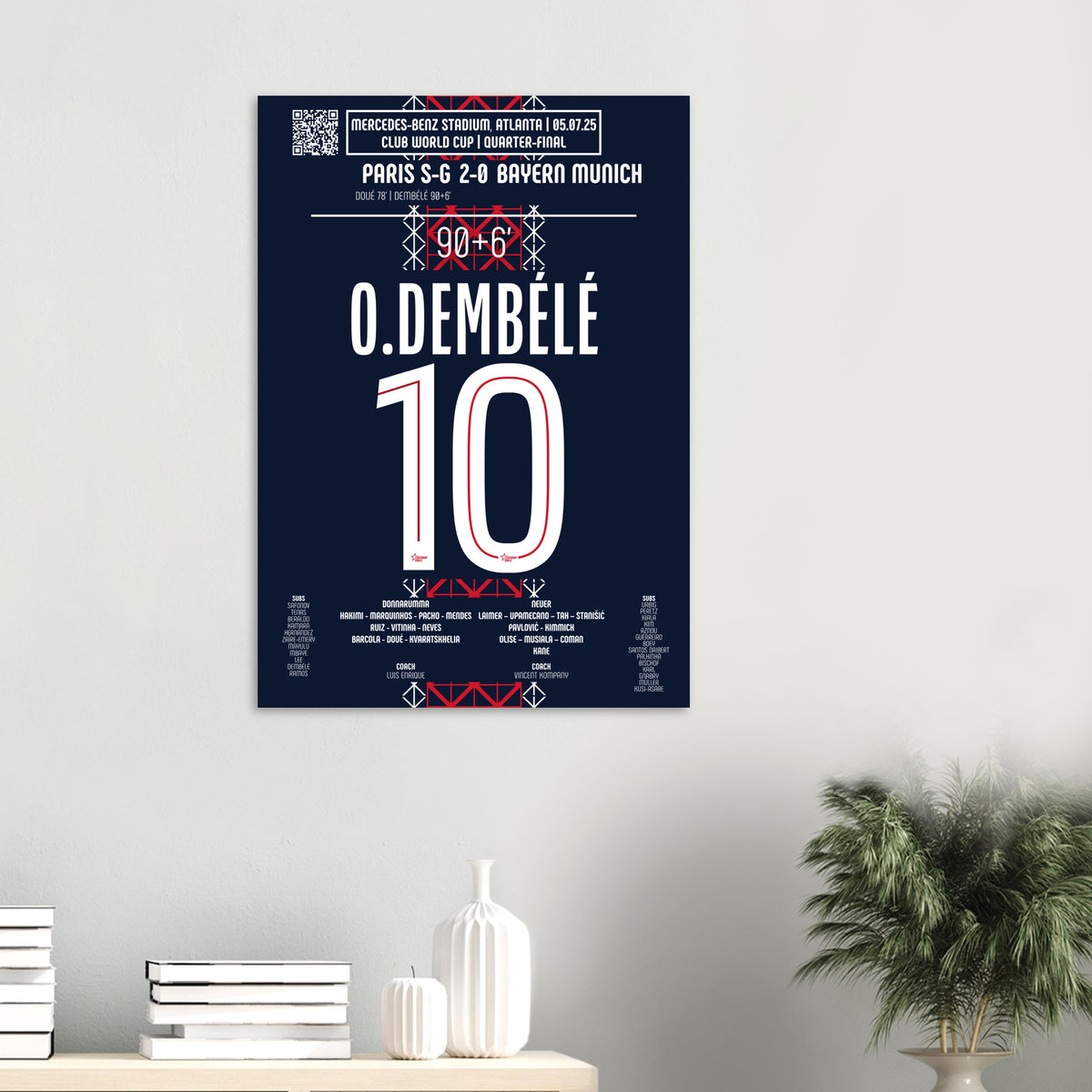 Ousmane Dembélé : Le But de la Délivrance – Quart de Finale Coupe du Monde des Clubs – PSG vs Bayern Munich – 5 juillet 2025