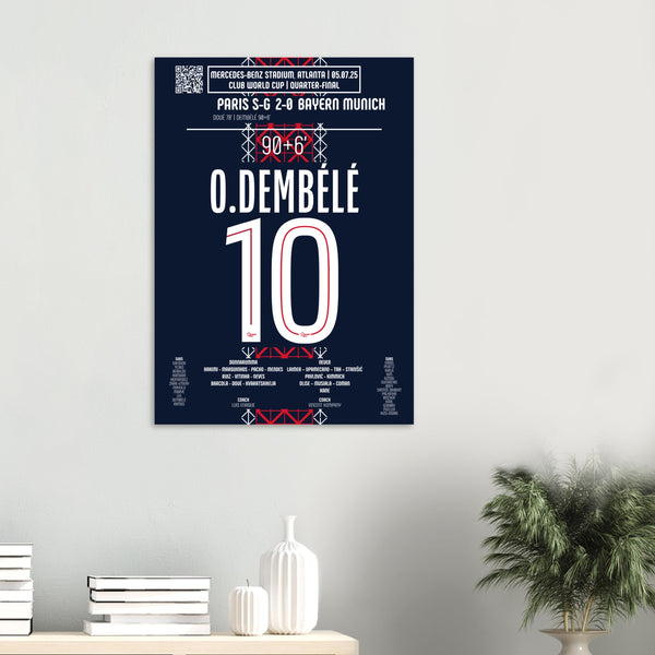 Ousmane Dembélé : Le But de la Délivrance – Quart de Finale Coupe du Monde des Clubs – PSG vs Bayern Munich – 5 juillet 2025
