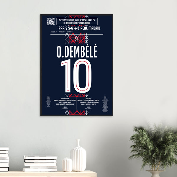 Ousmane Dembélé : Le Deuxième But – Demi‑finale Coupe du Monde des Clubs – PSG vs Real Madrid – 9 juillet 2025
