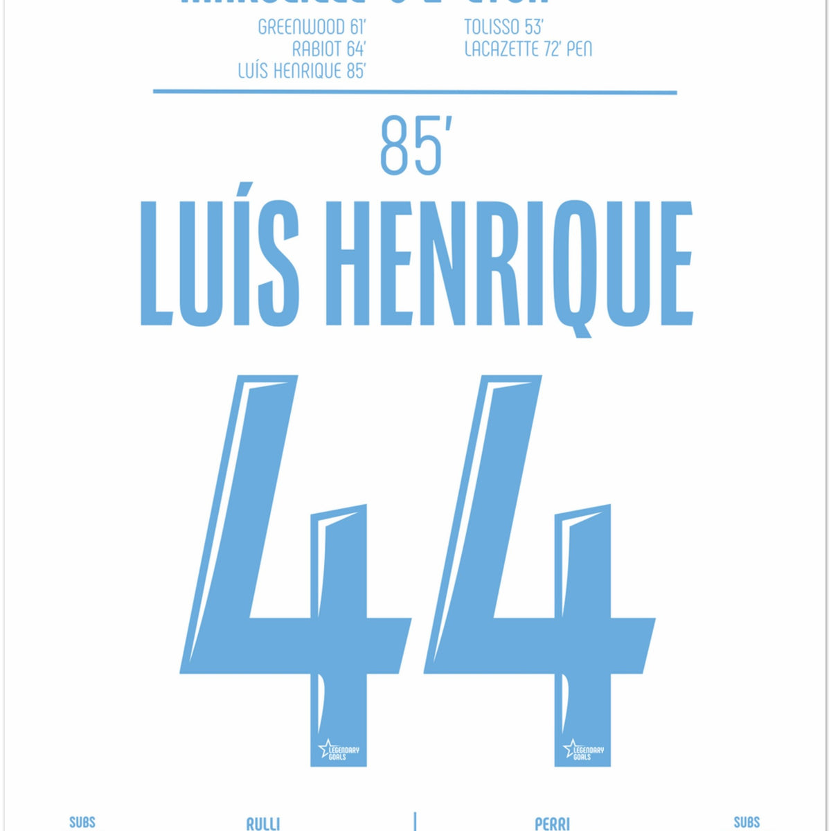 Luis Henrique: But Décisif contre Lyon – Ligue 1 2025 - Poster / A4