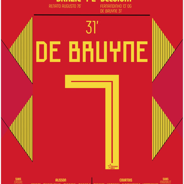 Kevin De Bruyne – But magnifique contre le Brésil – Brésil vs Belgique - Coupe du Monde 2018