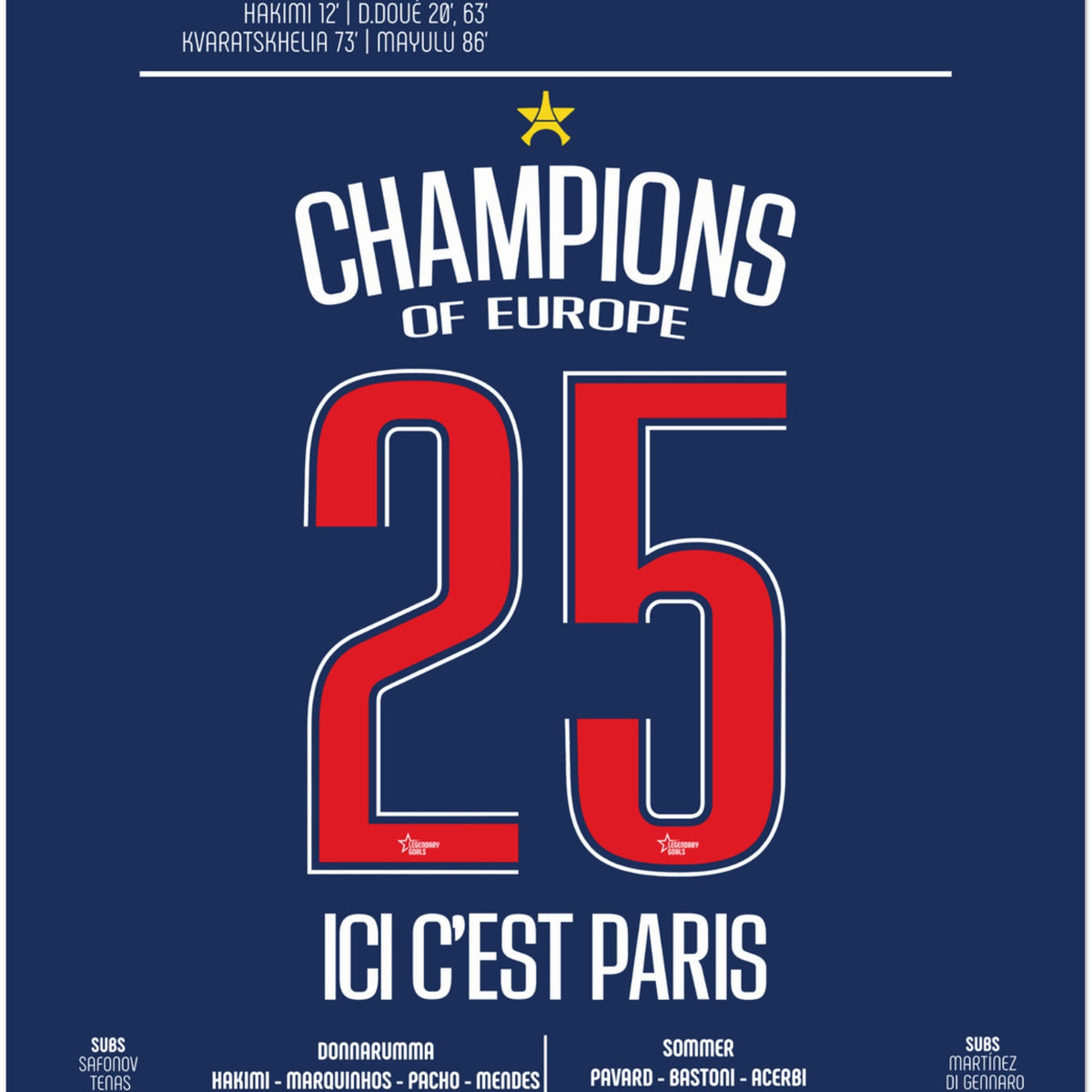 Paris Saint-Germain : Le Sacre Suprême – Finale Ligue des Champions – PSG vs Inter Milan – 31 mai 2025 (V2)