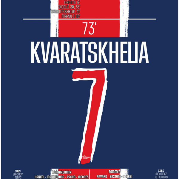 Khvicha Kvaratskhelia : La Frappe Implacable – Finale Ligue des Champions – PSG vs Inter Milan – 31 mai 2025
