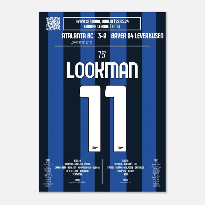 Ademola Lookman: gol emblemático en la final de la Liga Europa 2024 con el Atalanta de Bérgamo - Legendary Goals
