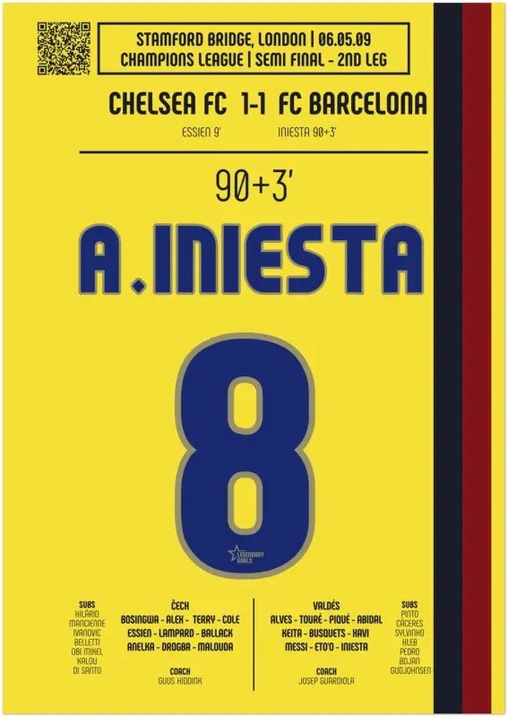 Andrés Iniesta 2009: But Iconique contre Chelsea - Legendary Goals