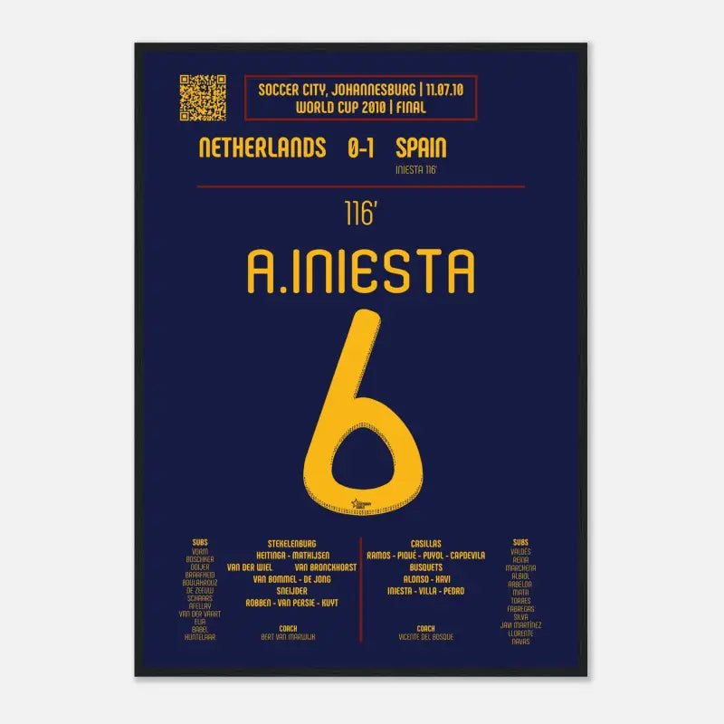 Andrés Iniesta : But historique en finale de la Coupe du monde – Espagne 2010 - Legendary Goals