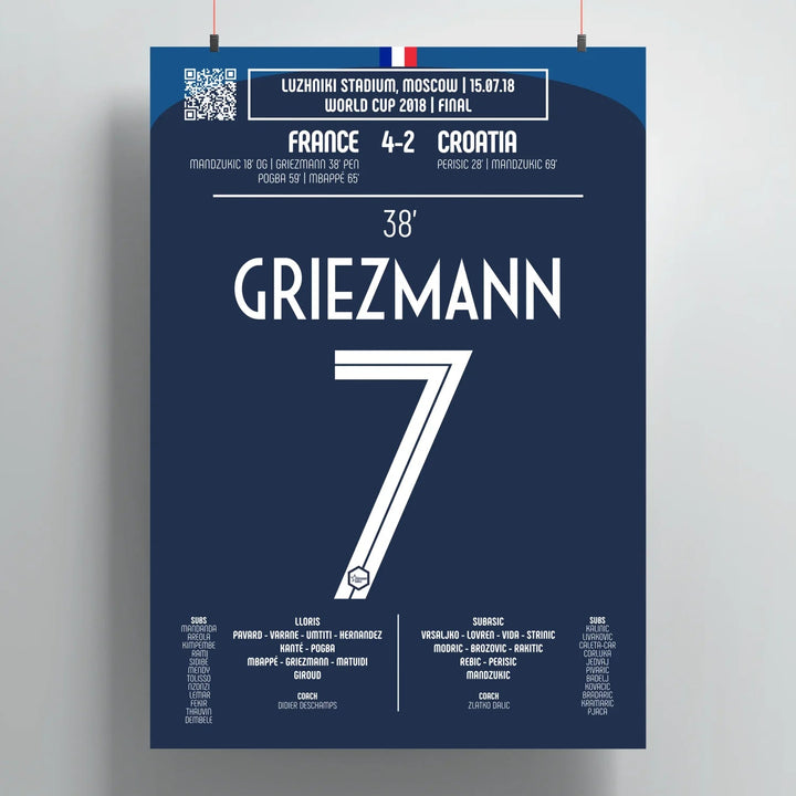 Antoine Griesmann 2018: Final final de la Copa del Mundo - Legendary Goals