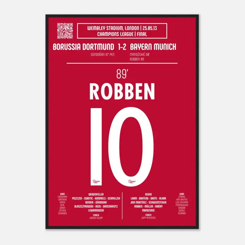 Arjen Robben 2013 : But emblématique contre Dortmund - Legendary Goals