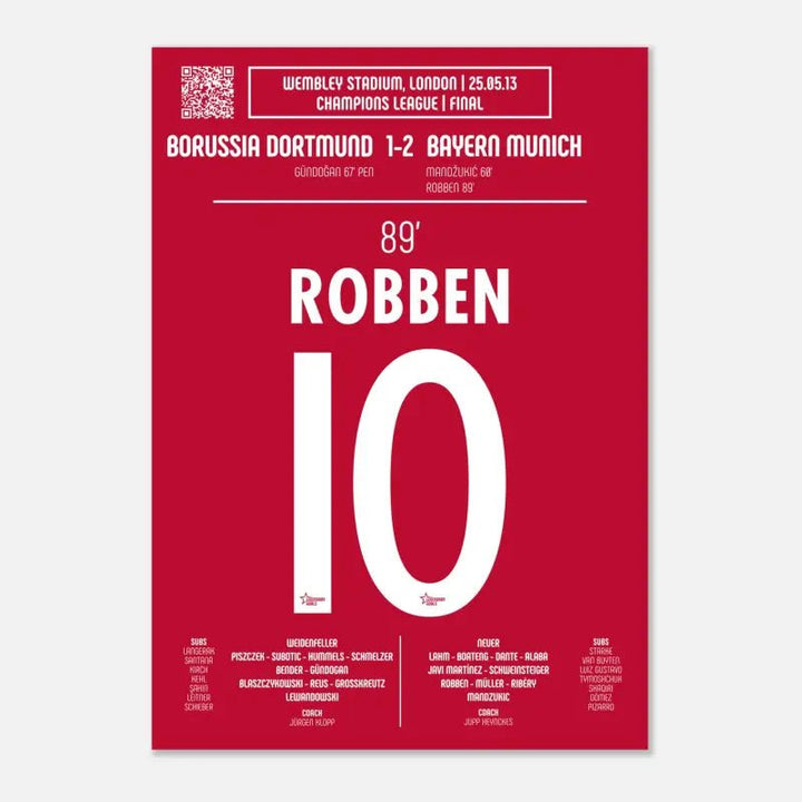 Arjen Robben 2013: Gol emblemática contra Dortmund - Legendary Goals