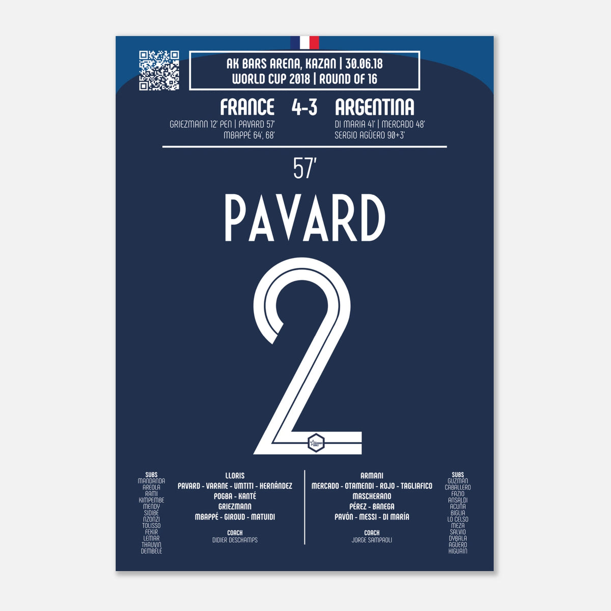 Benjamin Pavard 2018 : But légendaire contre l’Argentine - Legendary Goals