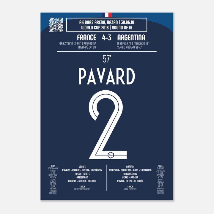 Benjamin Pavard 2018: Legendario gol contra la Argentina - Legendary Goals