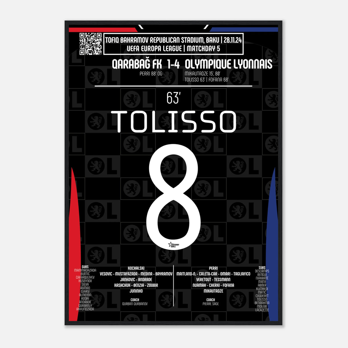 Corentin Tolisso 2024 : Frappe Magistrale contre Qarabağ - Legendary Goals