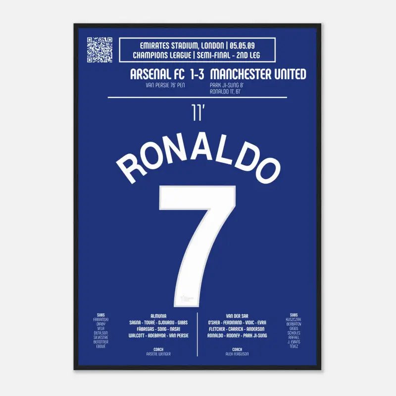 Cristiano Ronaldo 2009 : Coup Franc Fulgurant contre Arsenal - Legendary Goals