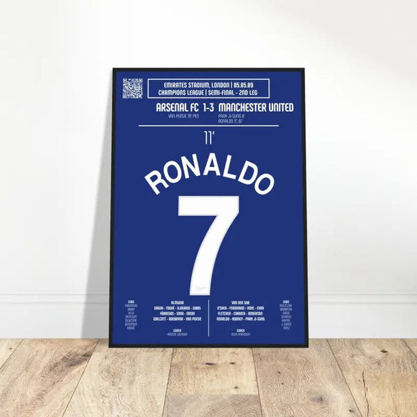 Cristiano Ronaldo 2009 : Coup Franc Fulgurant contre Arsenal - Legendary Goals