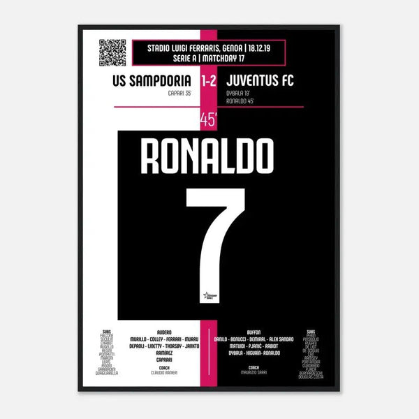 Cristiano Ronaldo 2019 : But emblématique contre la Sampdoria - Legendary Goals