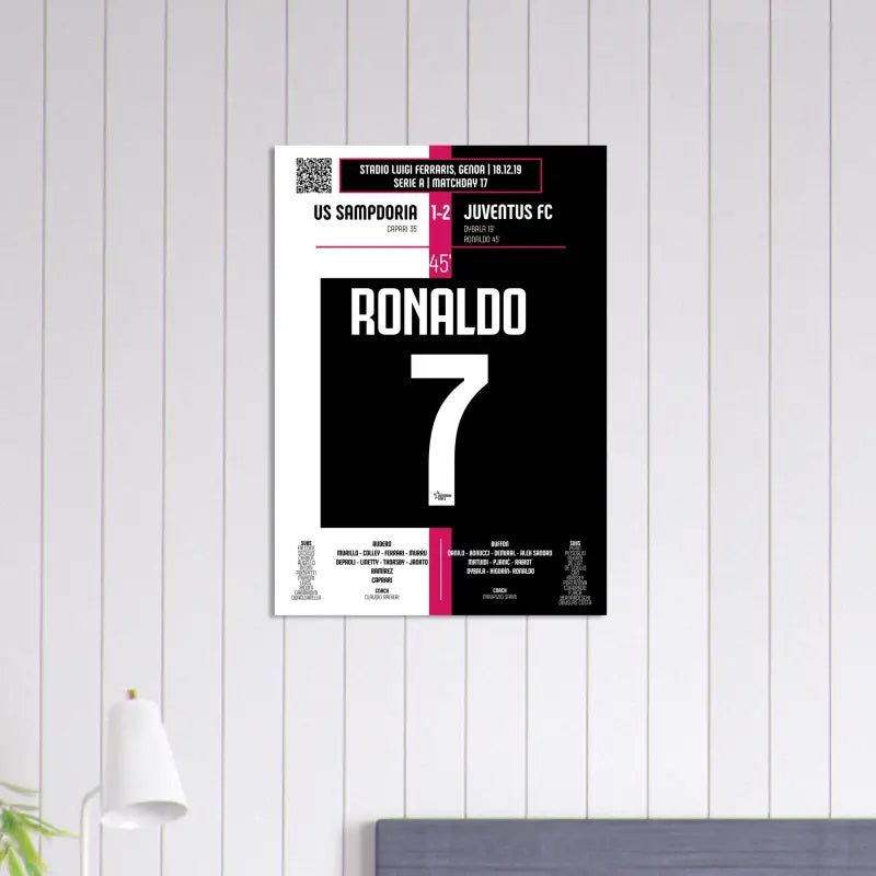 Cristiano Ronaldo 2019 : But emblématique contre la Sampdoria - Legendary Goals