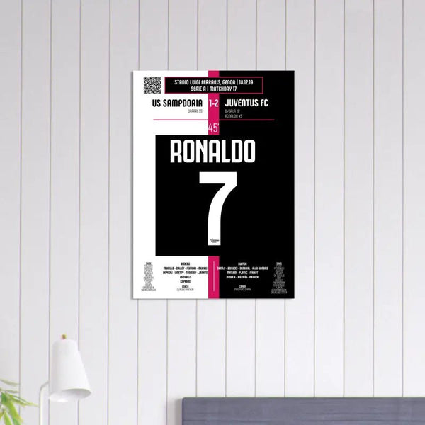 Cristiano Ronaldo 2019 : But emblématique contre la Sampdoria - Legendary Goals