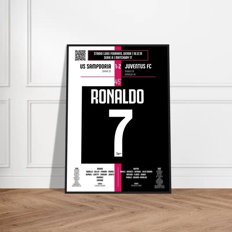 Cristiano Ronaldo 2019 : But emblématique contre la Sampdoria - Legendary Goals