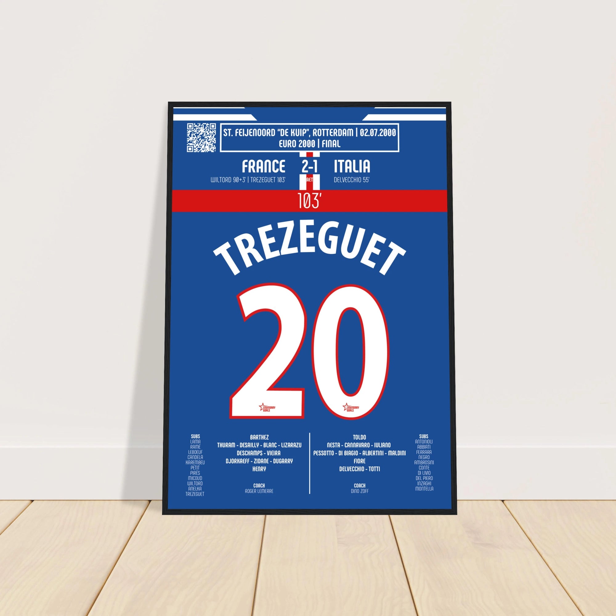 David Trezeguet 2000 : But en or en finale de l’Euro - Legendary Goals