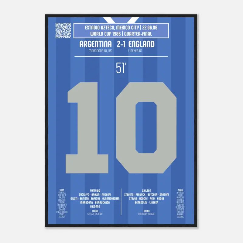 Diego Maradona 1986 : But Iconique contre l’Angleterre - Legendary Goals