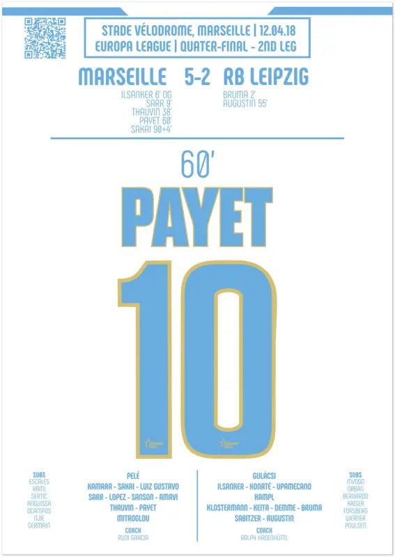 Dimitri Payet 2018 : But Iconique contre le RB Leipzig - Legendary Goals