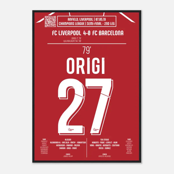 Divock Origi: But Historique contre le FC Barcelone – Ligue des Champions - Liverpool 2019