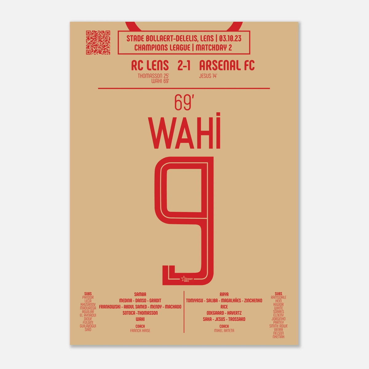 Elye Wahi 2023 : But Décisif contre Arsenal - Legendary Goals