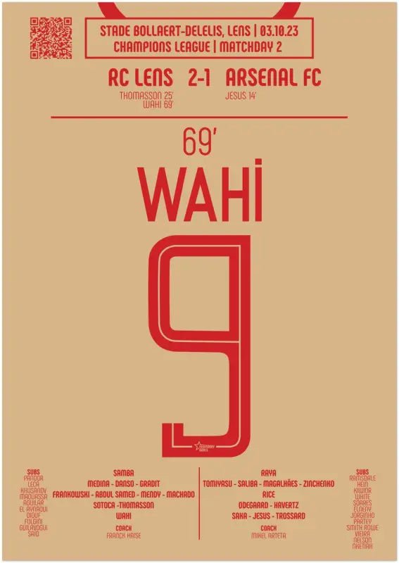 Elye Wahi 2023 : But Décisif contre Arsenal - Legendary Goals