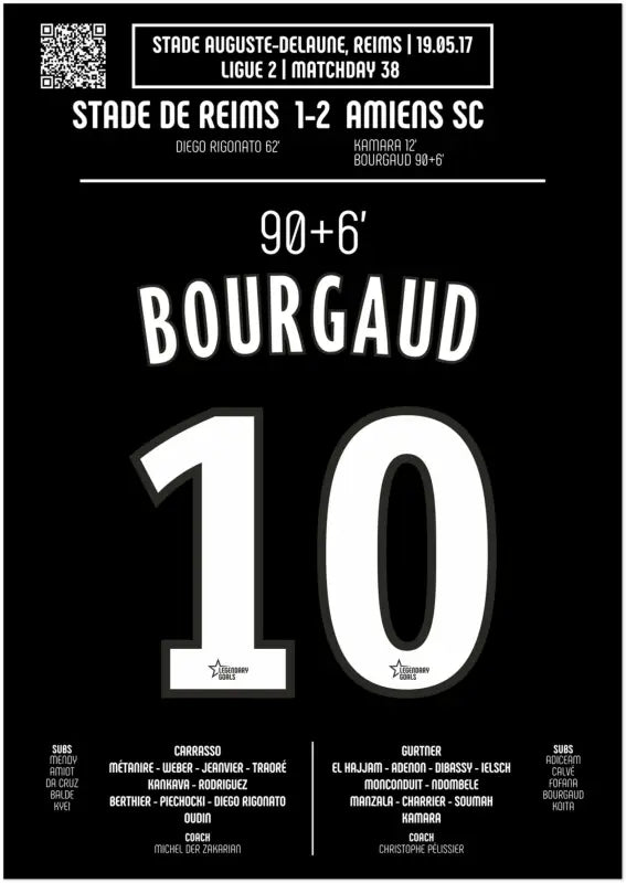 Emmanuel Bourgaud : But Héroïque contre Reims – Ligue 2, 2017 - Legendary Goals