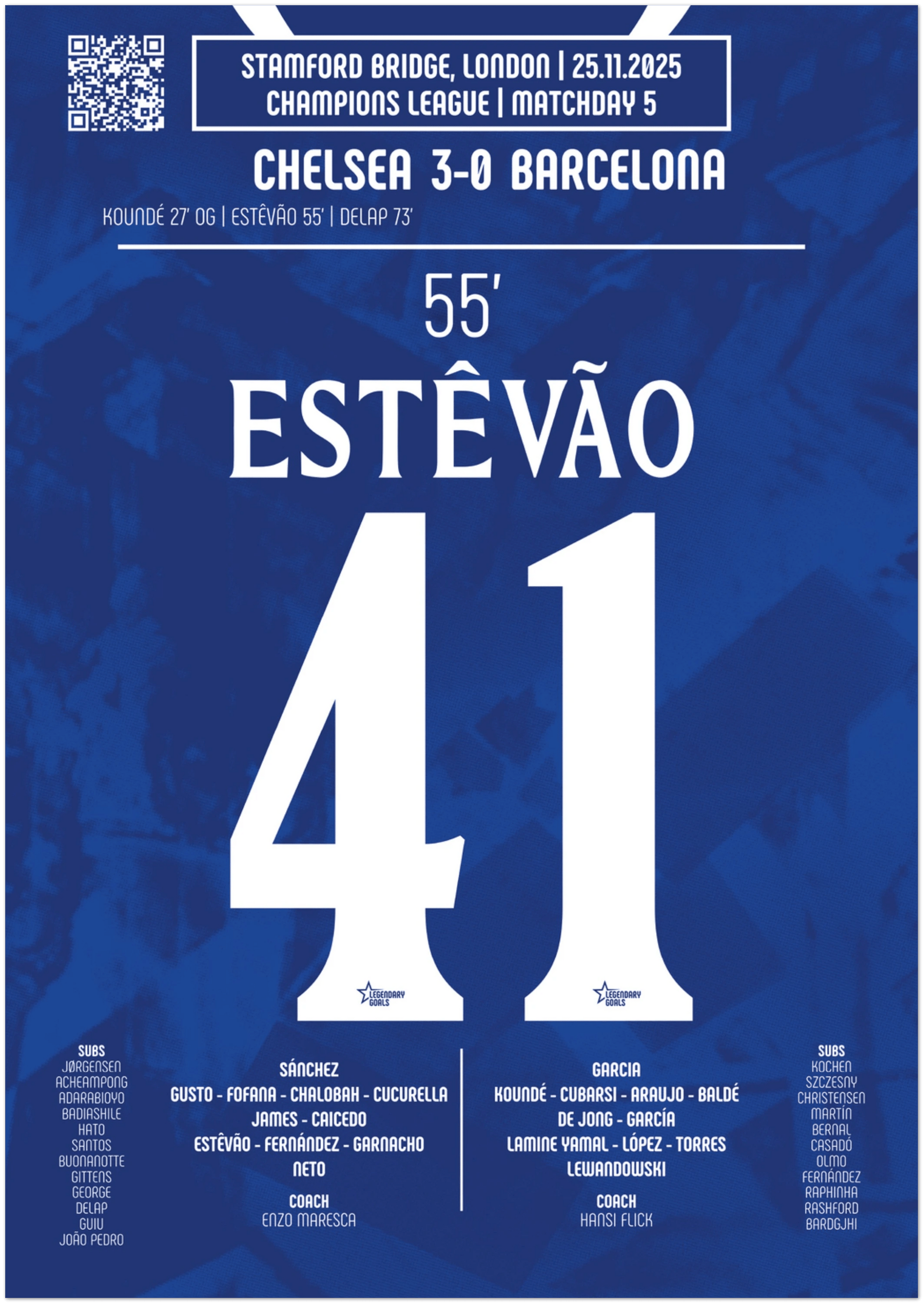 Estêvão 2025 : Le But Mémorable - Legendary Goals
