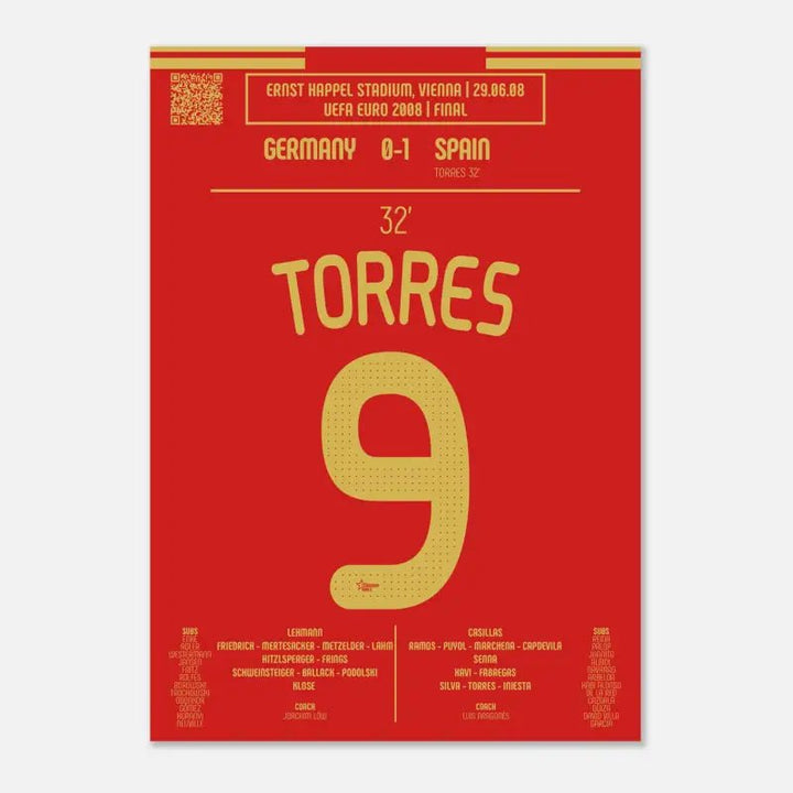 Fernando Torres: Gol emblemática de la final del Euro 2008 - España - Legendary Goals