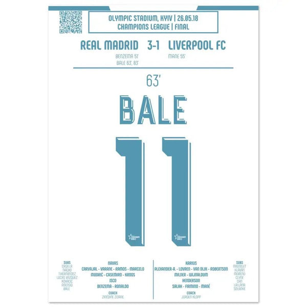 Gareth Bale : la bicyclette emblématique de la finale de la Ligue des champions – Real Madrid 2018 - Legendary Goals