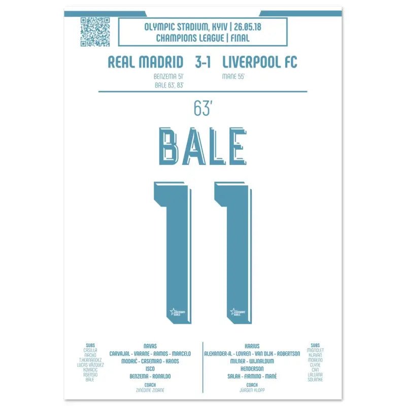 Gareth Bale : la bicyclette emblématique de la finale de la Ligue des champions – Real Madrid 2018 - Legendary Goals