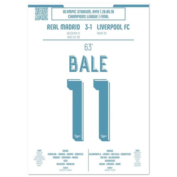 Gareth Bale : la bicyclette emblématique de la finale de la Ligue des champions – Real Madrid 2018 - Legendary Goals