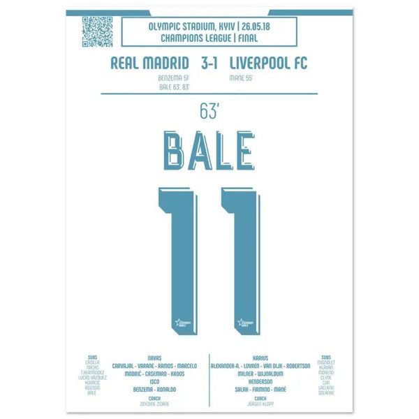 Gareth Bale : la bicyclette emblématique de la finale de la Ligue des champions – Real Madrid 2018 - Legendary Goals