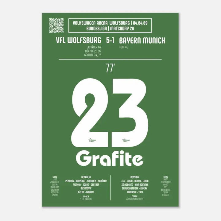 Grafite 2009: Gol emblemática contra Bayern de Múnich - Legendary Goals