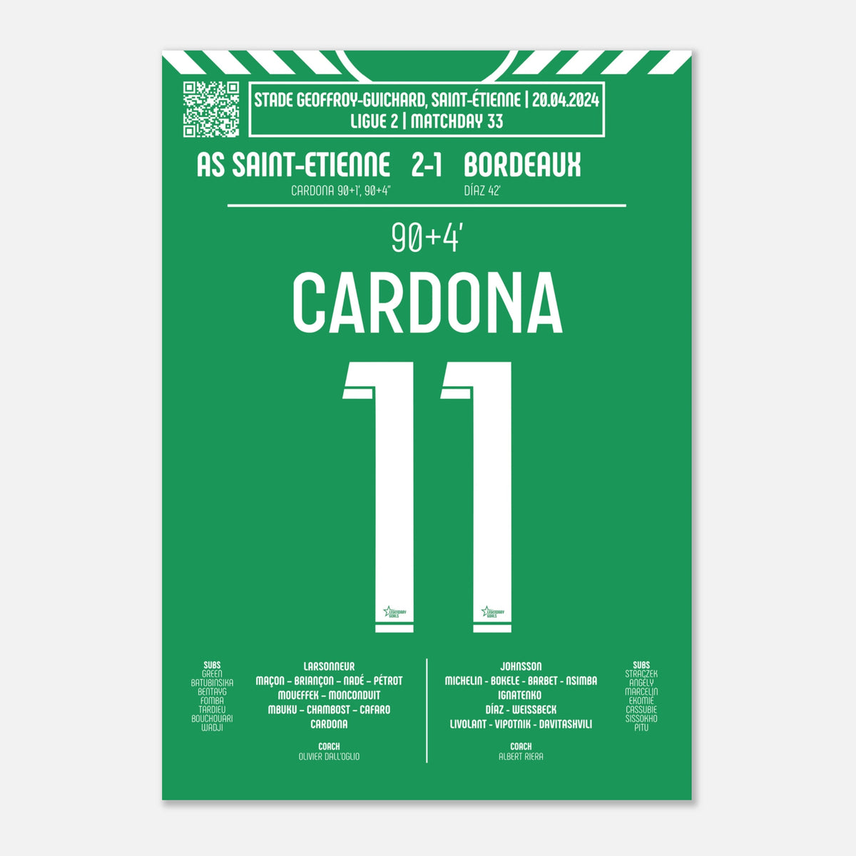 Irvin Cardona 2024 : Le but décisif contre Bordeaux - Legendary Goals