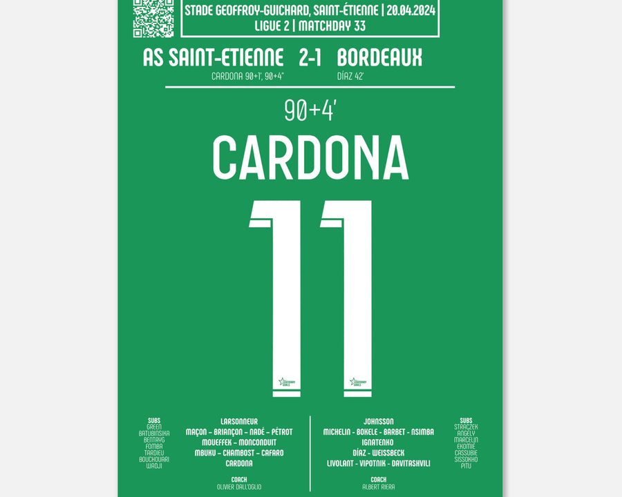 Irvin Cardona 2024 : Le but décisif contre Bordeaux - Legendary Goals