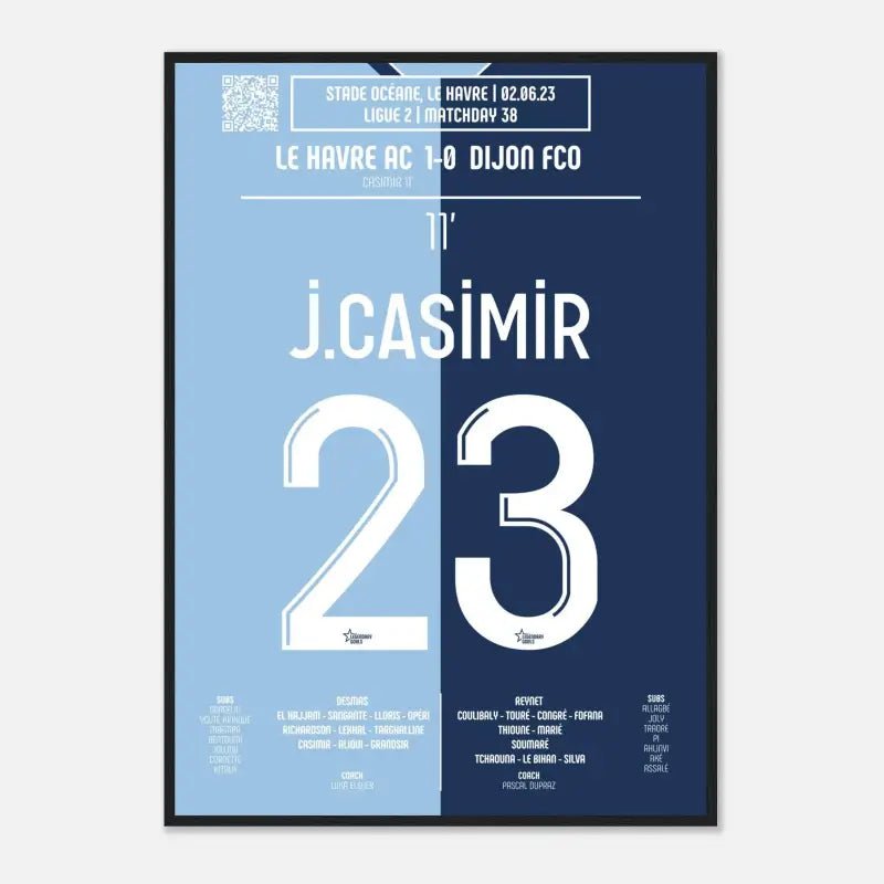 Josué Casimir – But historique contre Dijon – Le Havre Ligue 2 2023 - Legendary Goals