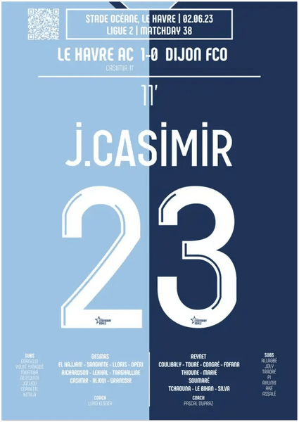 Josué Casimir – But historique contre Dijon – Le Havre Ligue 2 2023 - Legendary Goals