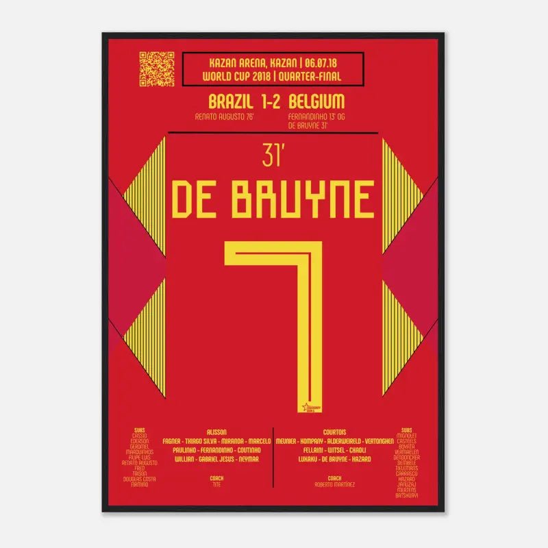 Kevin De Bruyne 2018 : But magnifique contre le Brésil - Legendary Goals