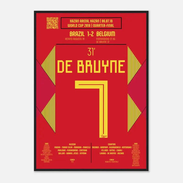 Kevin De Bruyne 2018 : But magnifique contre le Brésil - Legendary Goals