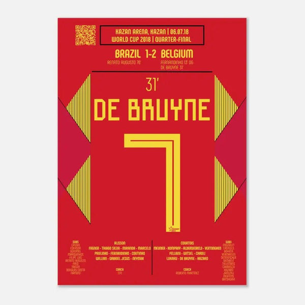 Kevin De Bruyne 2018 : But magnifique contre le Brésil - Legendary Goals