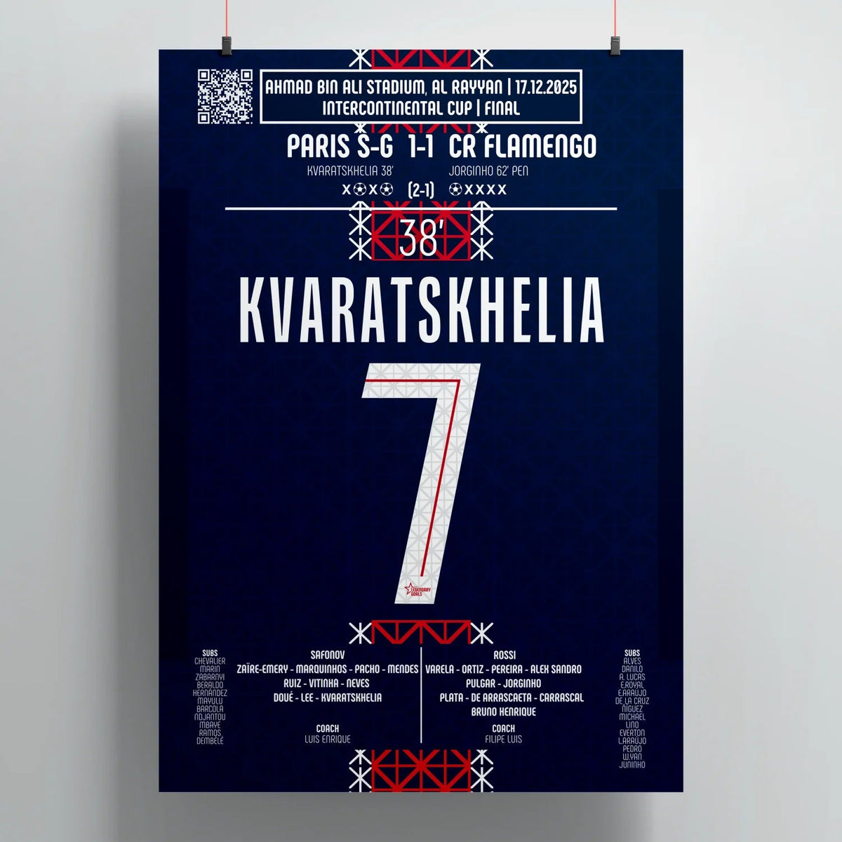 Khvicha Kvaratskhelia 2025 : Le But qui a mené le PSG au sommet du monde - Legendary Goals