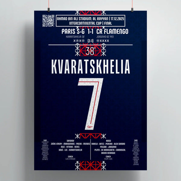 Khvicha Kvaratskhelia 2025 : Le But qui a mené le PSG au sommet du monde - Legendary Goals