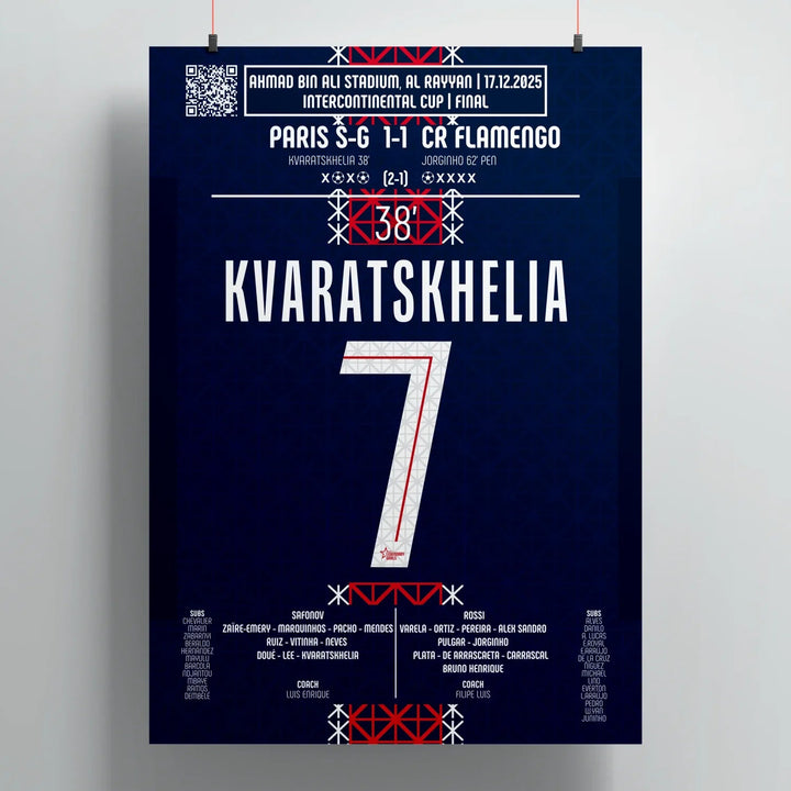 Khvicha Kvaratskhelia 2025: El gol que llevó al PSG a la cumbre del mundo - Legendary Goals