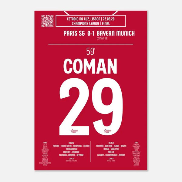 Kingsley Coman 2020 : But Iconique en Finale de Ligue des Champions - Legendary Goals